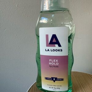 [75% FULL] LA Looks FLEX HOLD Level 8 Hold Flexible Hair Gel, Alcohol Free, 20oz